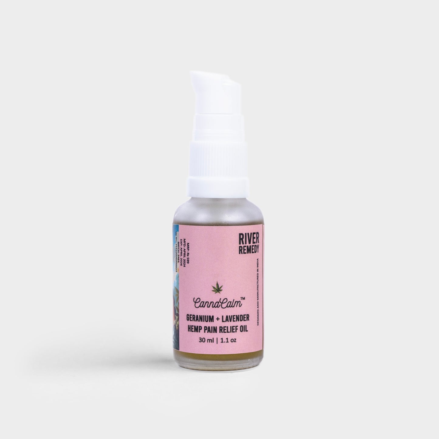 CannaCalm Hemp Pain Oil Geranium + Lavender